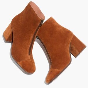 Madewell Amalia zip boot in suede